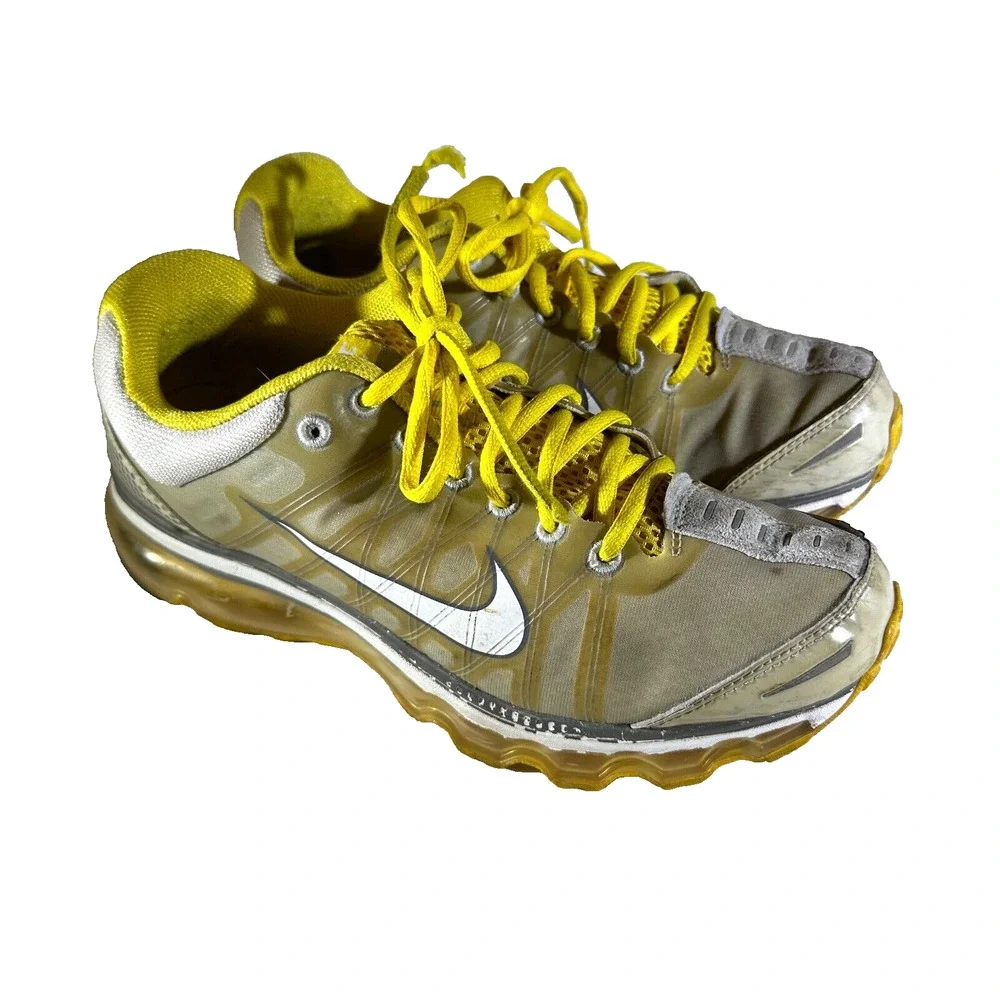 Nike Air Max + Sun Yellow Running Training Gym Shoes 354750-011 Women's Size 9